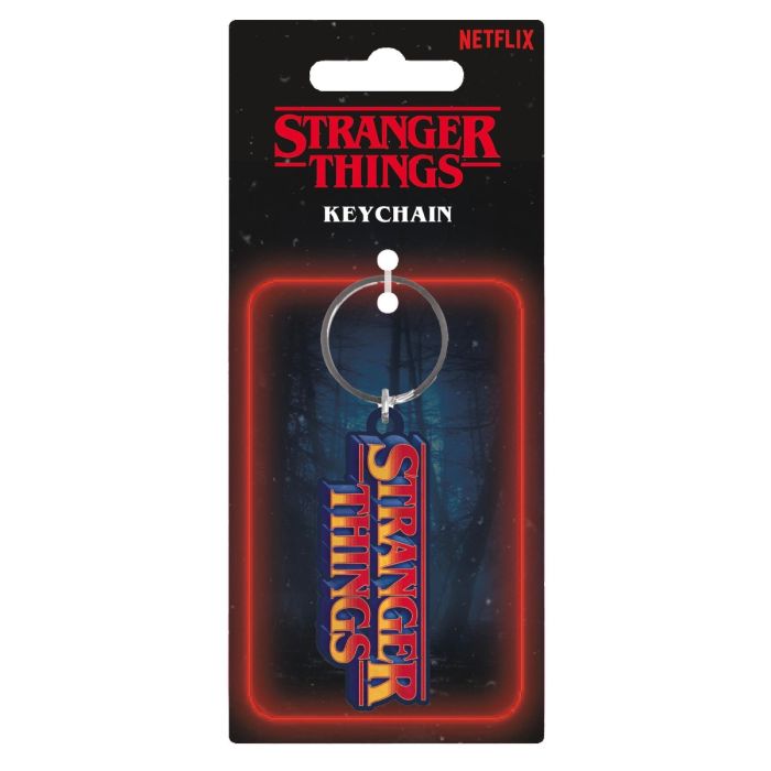 Stranger Things - Porta-Chaves de metal Retro Logo