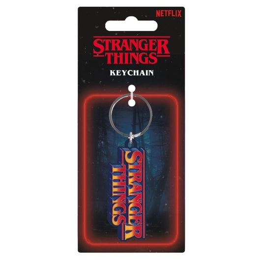 Stranger Things - Porta-Chaves de metal Retro Logo