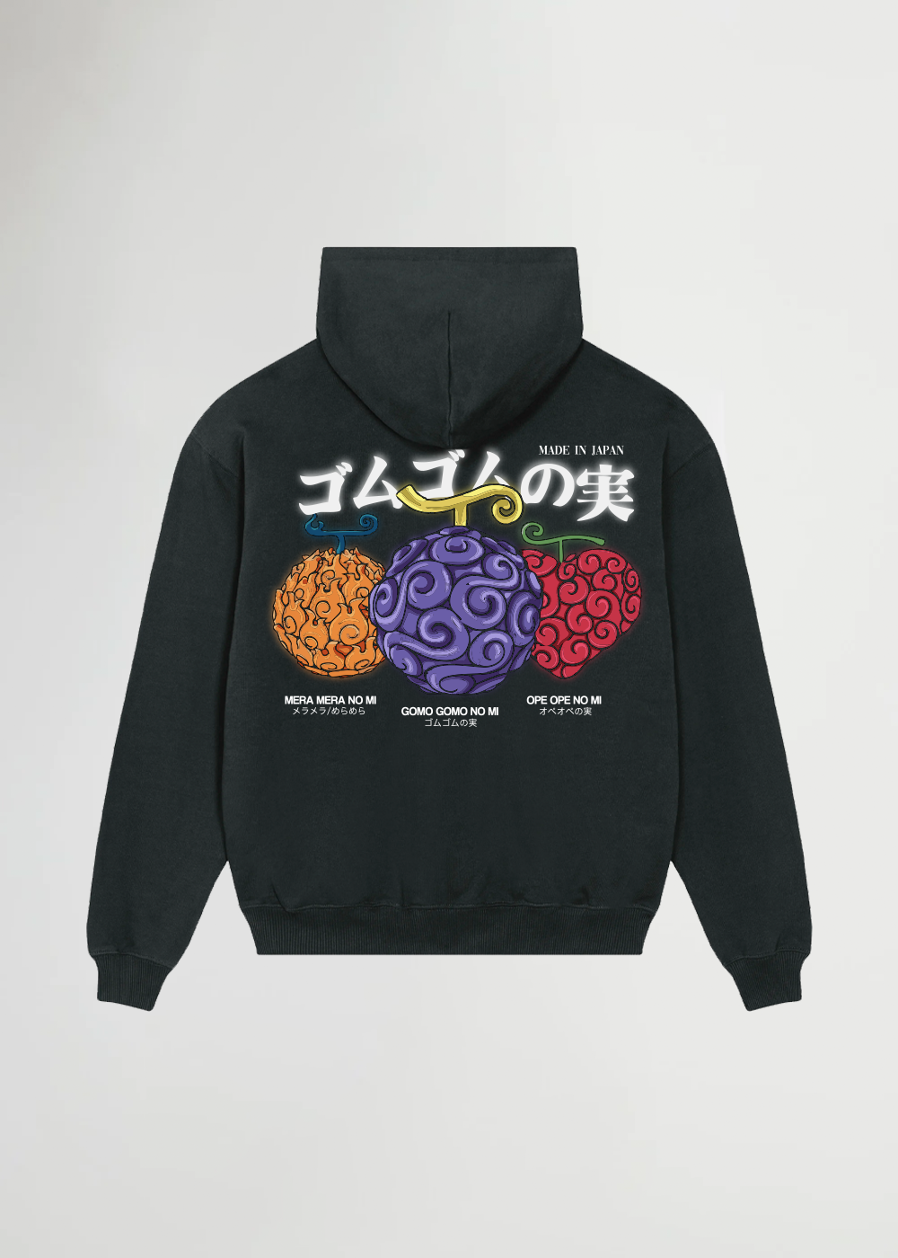 MADE IN JAPAN - DEVIL'S FRUIT® OVERSIZE BLACK HOODIE
