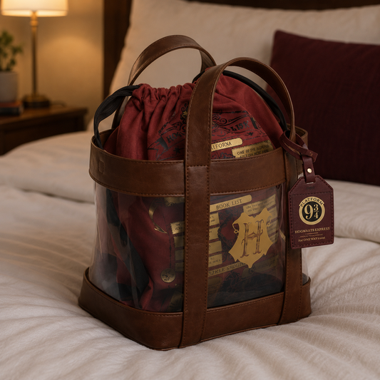 Harry Potter - Mala Hogwarts com bolsa transparente