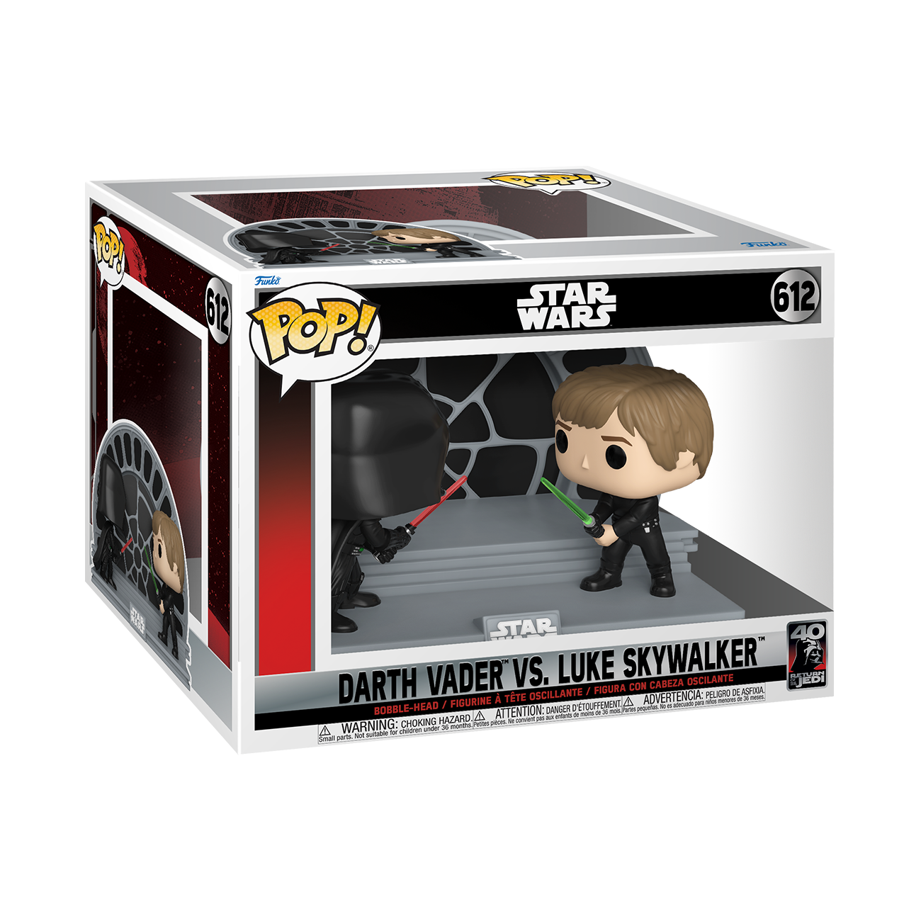 Star Wars - POP! Darth Vader vs Luke Skywalker *Caixa Danificada*