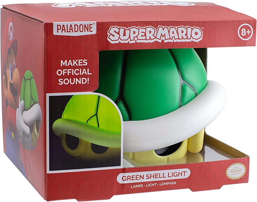 Super Mario - Candeeiro Green Shell c/ Efeito Sonoro