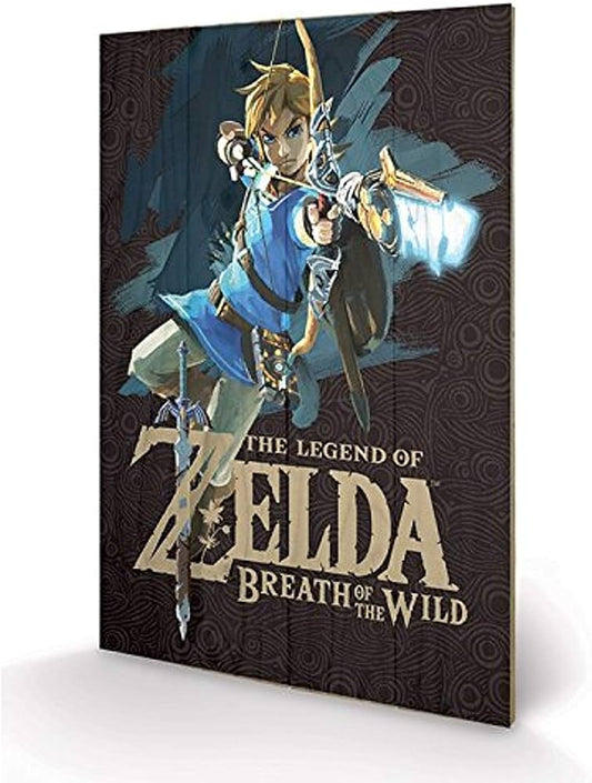 The Legend of Zelda - Quadro de Madeira (BOTH)