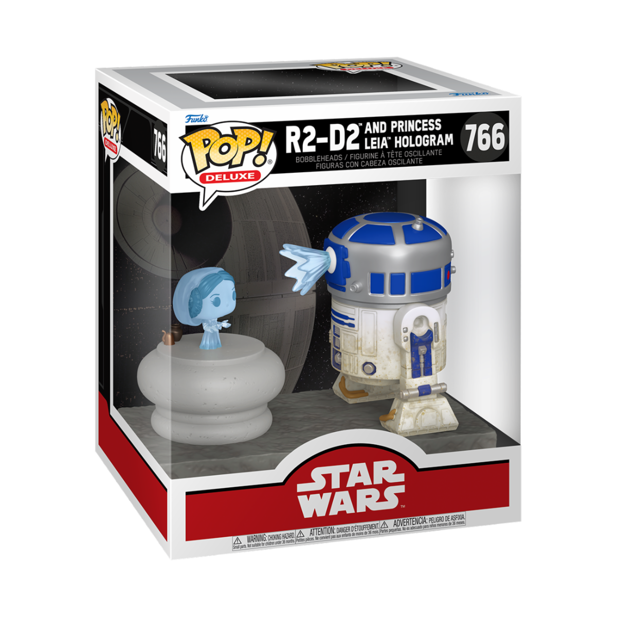 Star Wars - POP! R2-D2 w/Leia *Caixa Danificada*