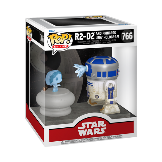Star Wars - POP! R2-D2 w/Leia *Caixa Danificada*
