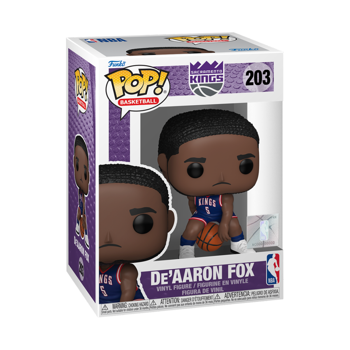 NBA - POP! De'Aaron Fox (24-25 City Edition) *Caixa Danificada*