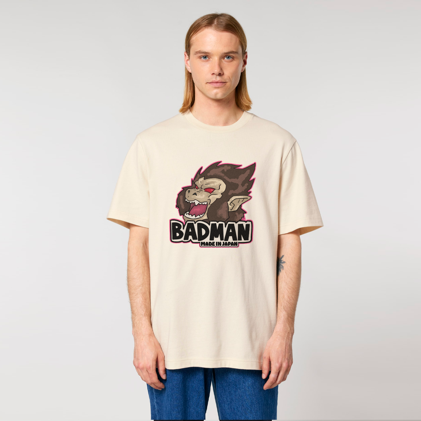 MADE IN JAPAN - BADMAN® BEIGE TEE