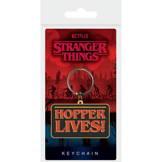 Stranger Things - Porta-Chaves de Borracha Hopper Lives