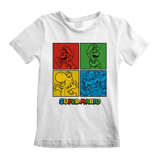 Super Mario - T-shirt Personagens