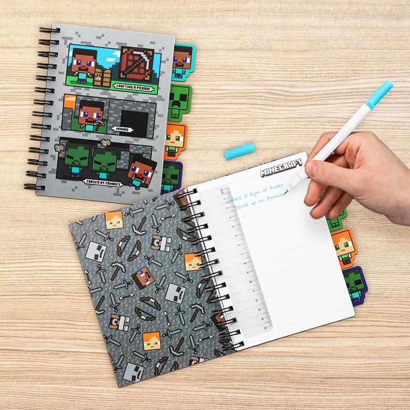 Minecraft - Notebook com Separadores