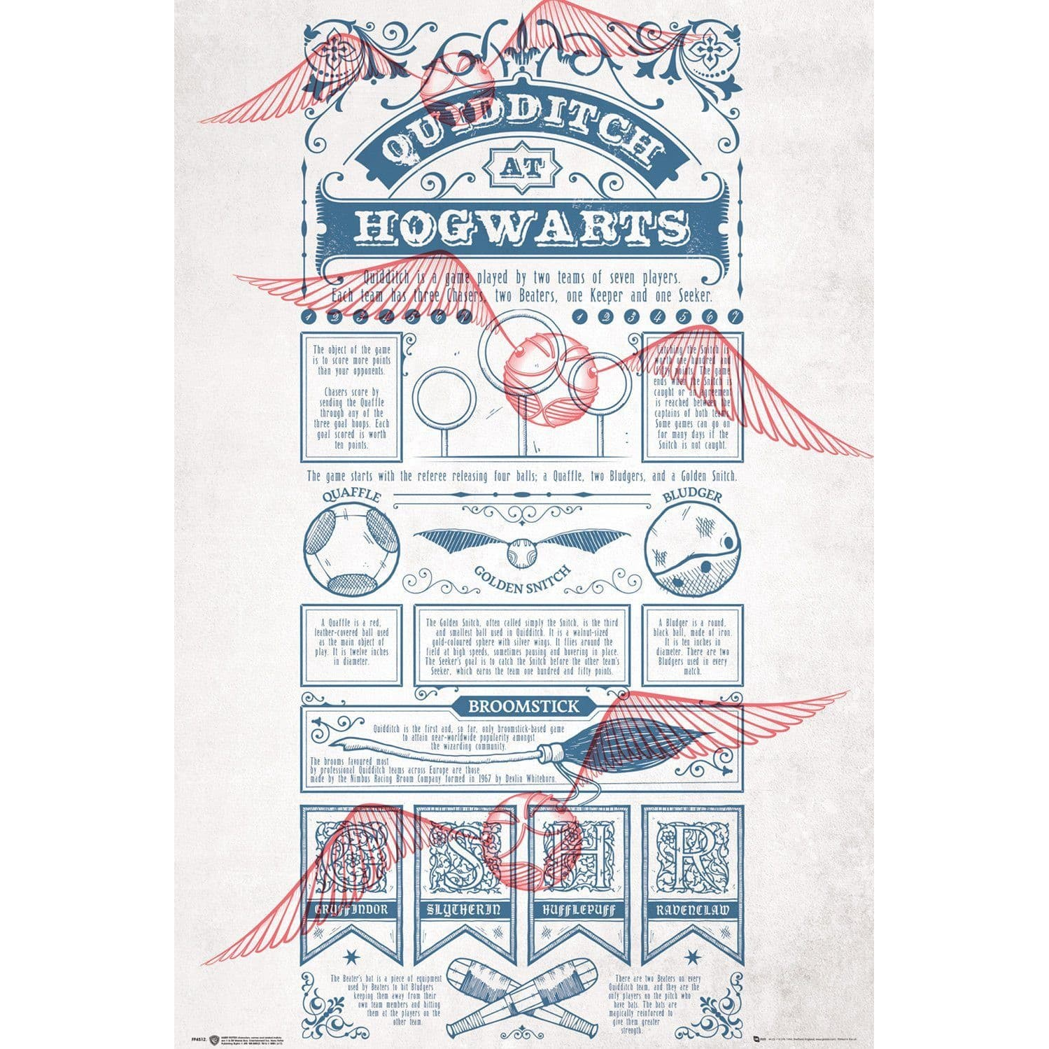 Harry Potter - Poster Quidditch at Hogwarts