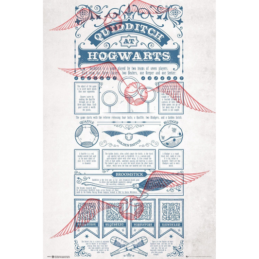 Harry Potter - Poster Quidditch at Hogwarts