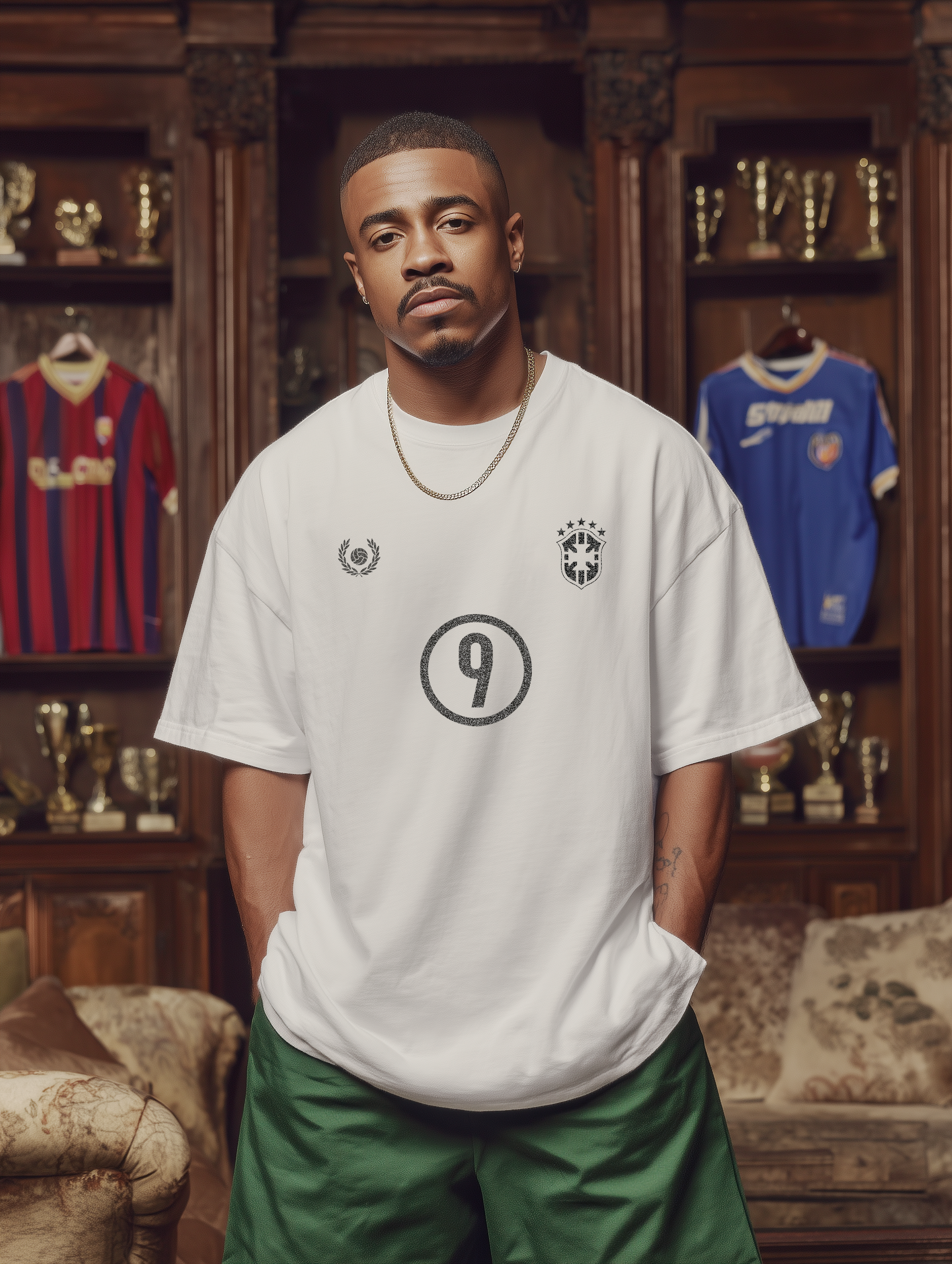 FOOTBALL ELEGANCE - R9® WHITE TEE