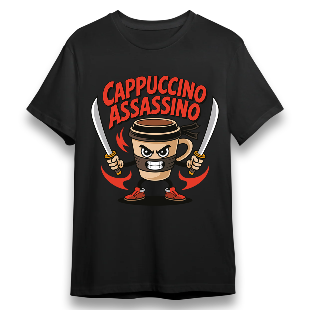 RED CAT - T-shirt Cappuccino Assassino