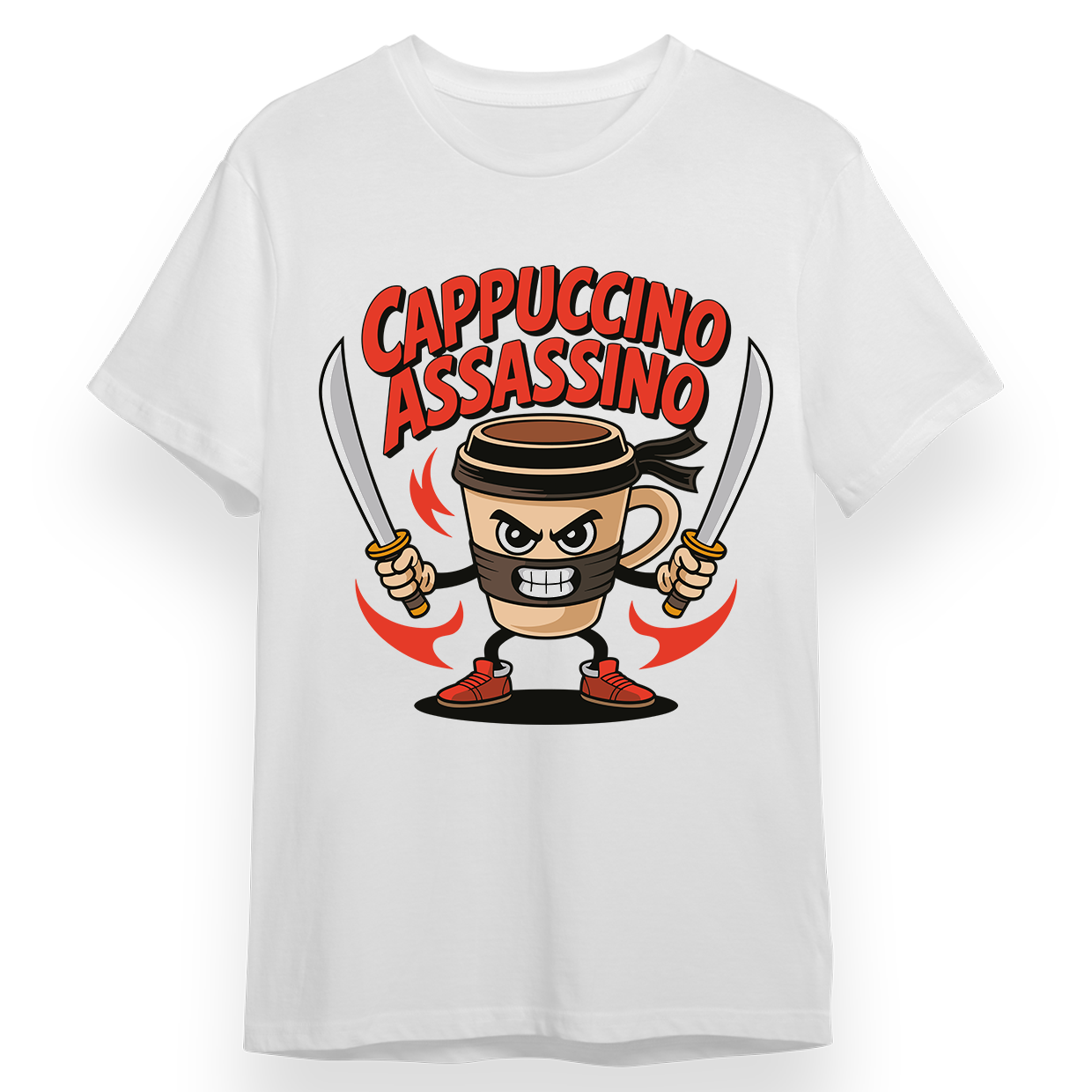 RED CAT - T-shirt Cappuccino Assassino