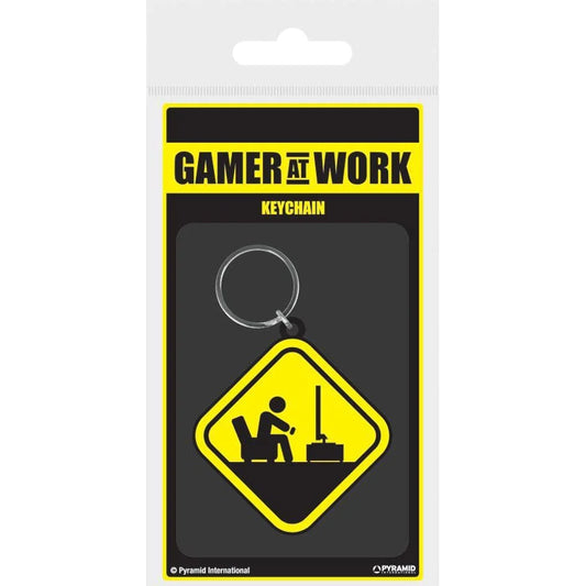 Gamer at Work - Porta-Chaves de Borracha