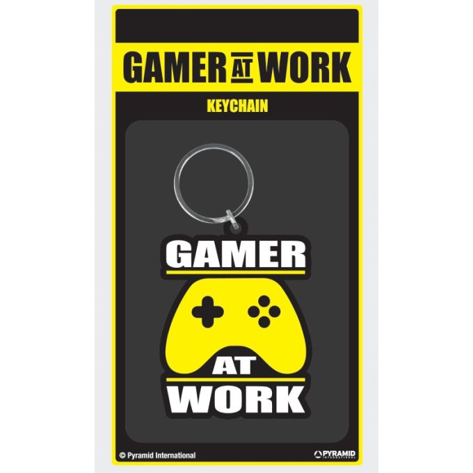Gamer at Work - Porta-Chaves de Borracha Joypad