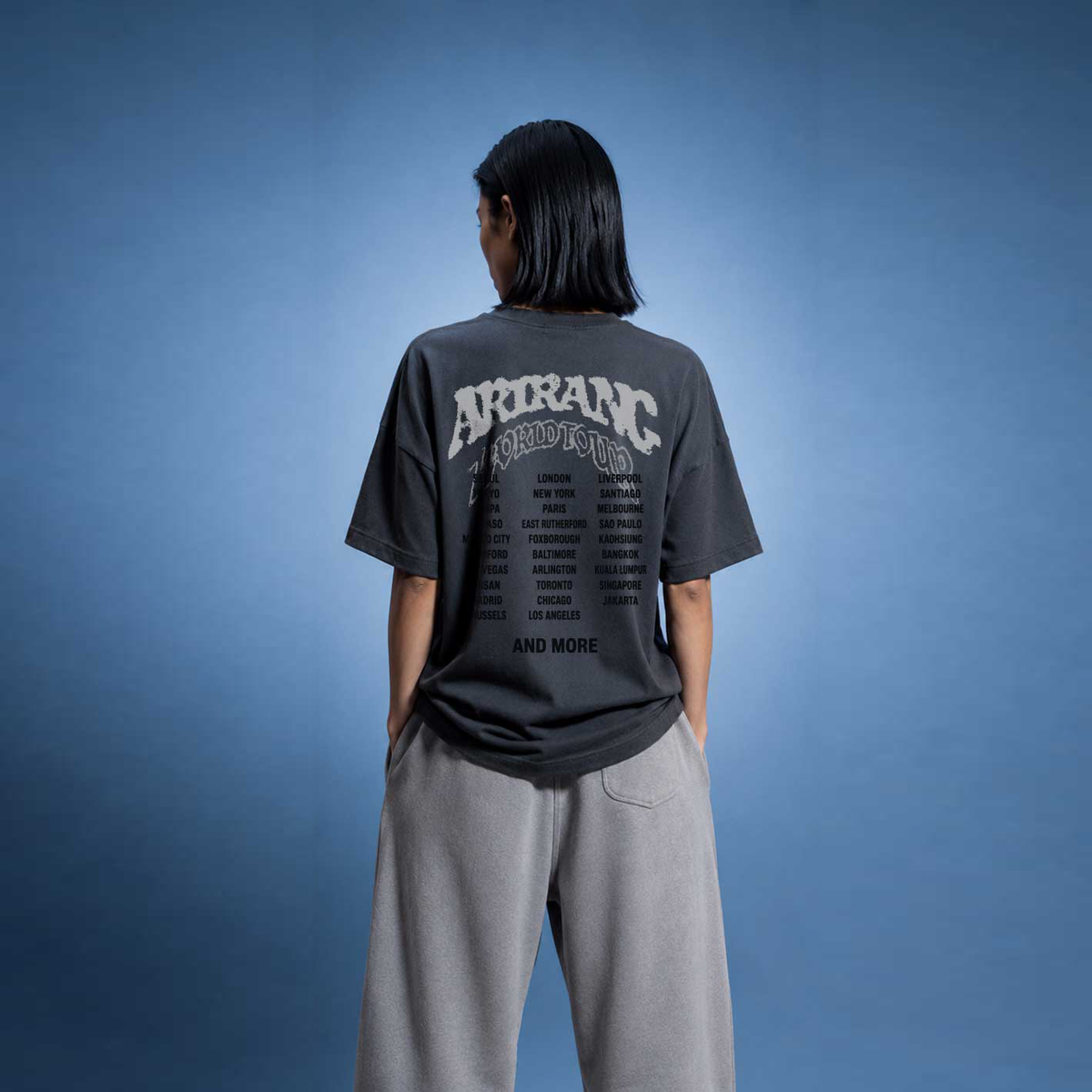 MADE IN JAPAN - ARIRANG WORLD TOUR CHARCOAL TEE
