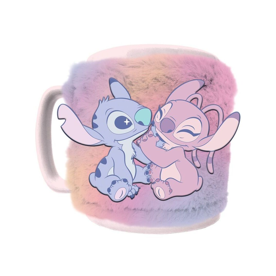 Lilo & Stitch - Caneca Felpuda Stitch & Angel