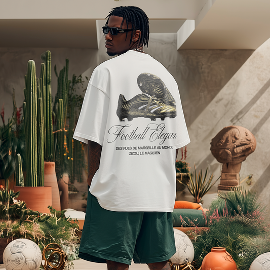 FOOTBALL ELEGANCE - ZIZOU® WHITE TEE