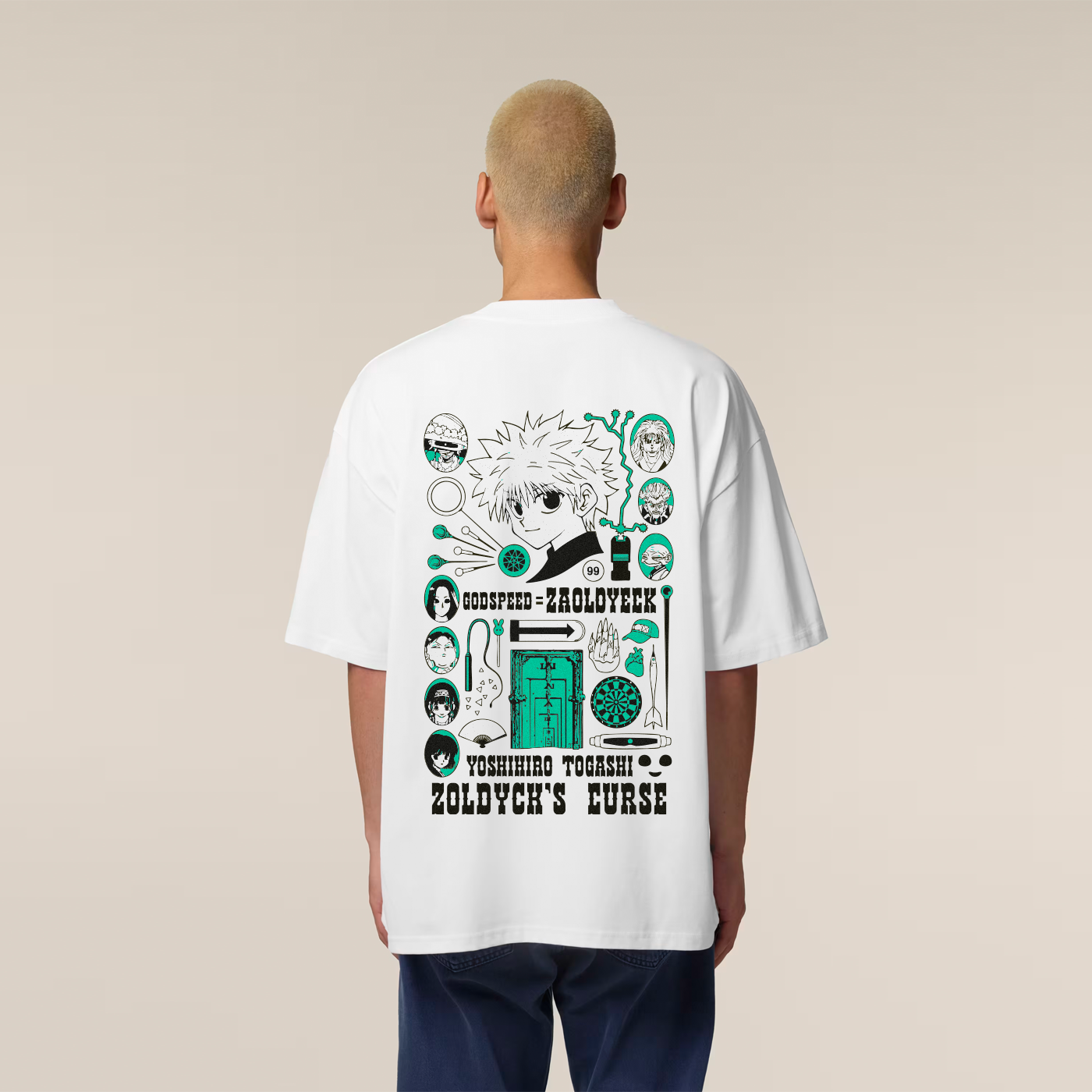 MADE IN JAPAN - ZOLDYCK'S CURSE WHITE TEE