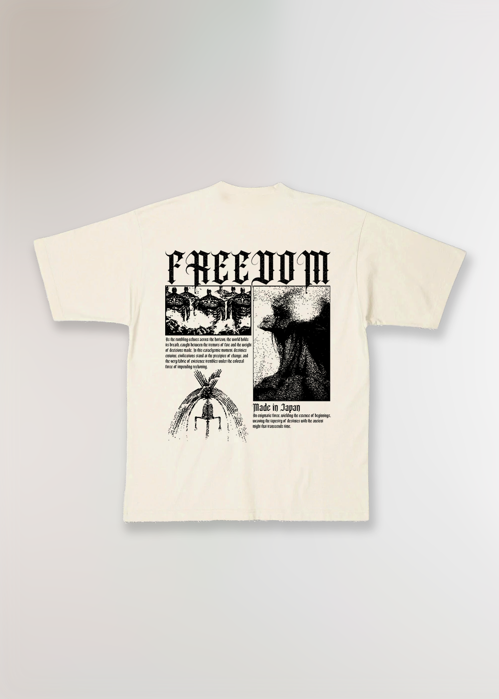 MADE IN JAPAN - FREEDOM® BEIGE T-SHIRT