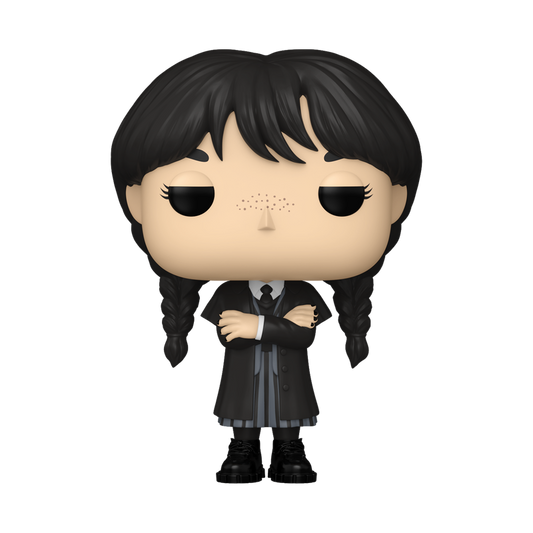 Wednesday - POP! Wednesday Addams (Black Coat) *Caixa Danificada*
