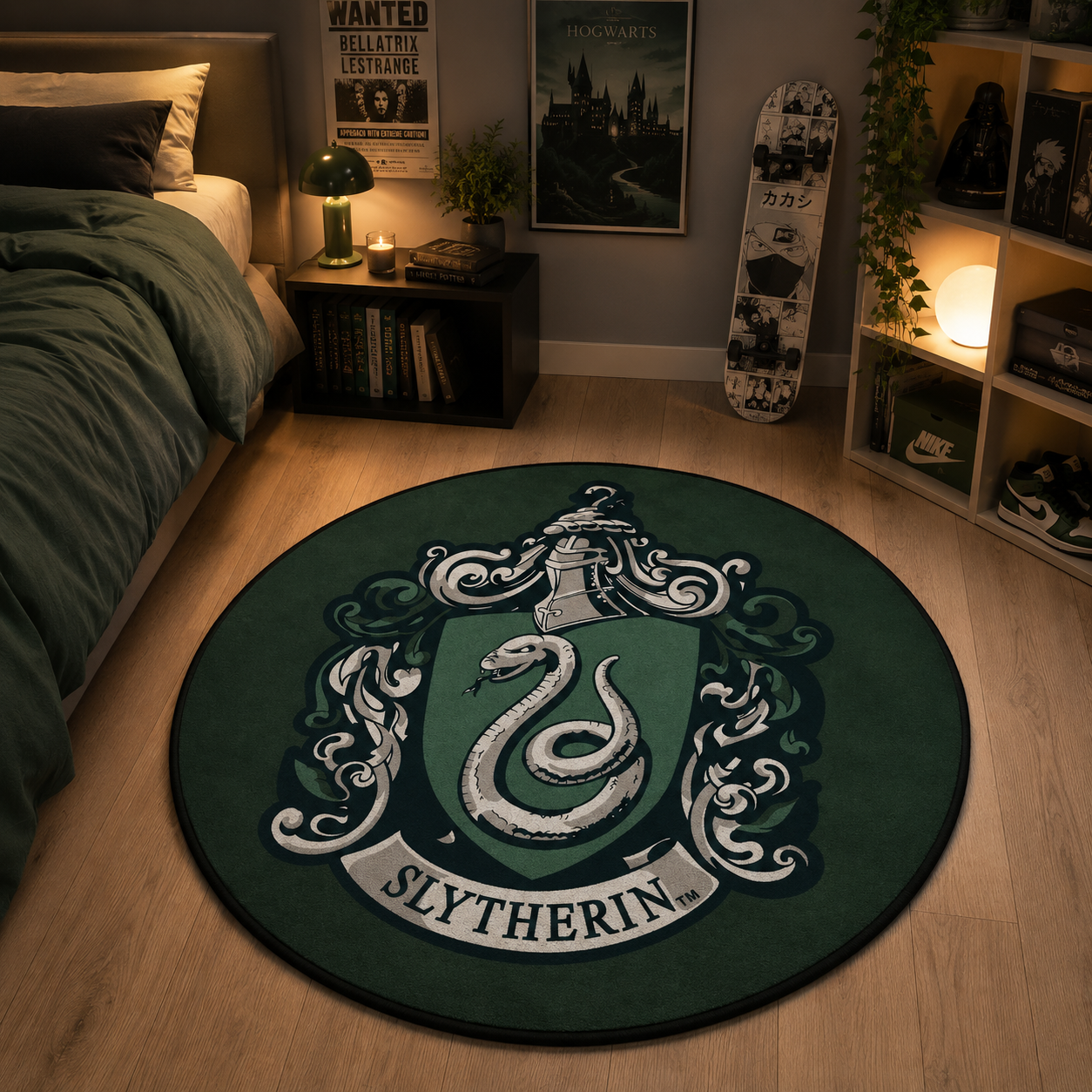 Harry Potter - Tapete Microfibra Slytherin