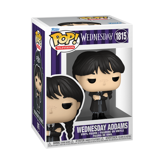 Wednesday - POP! Wednesday Addams (Black Coat) *Caixa Danificada*