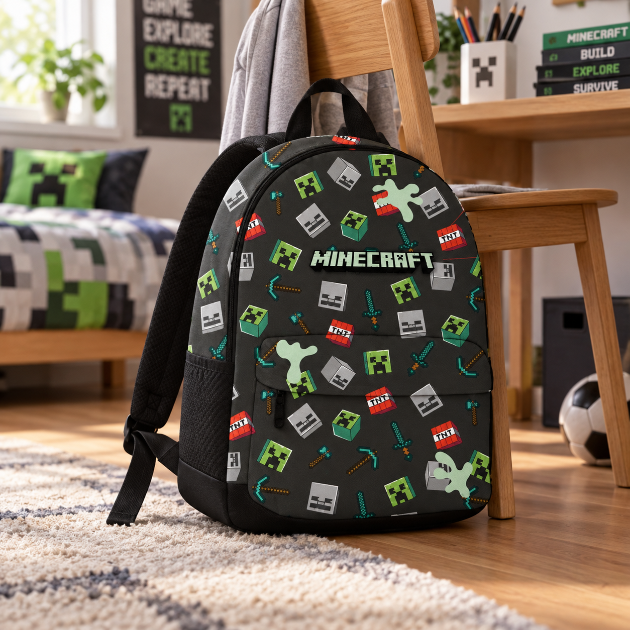 Minecraft - Mini Mochila Escolar