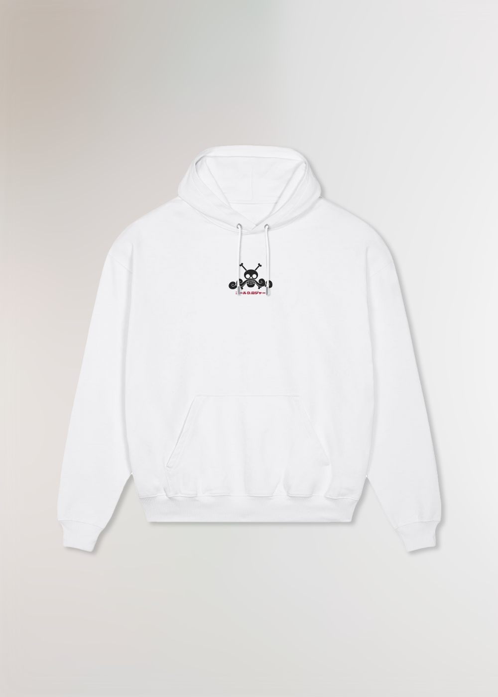 MADE IN JAPAN - KING OF THE PIRATES® OVERSIZE WHITE HOODIE