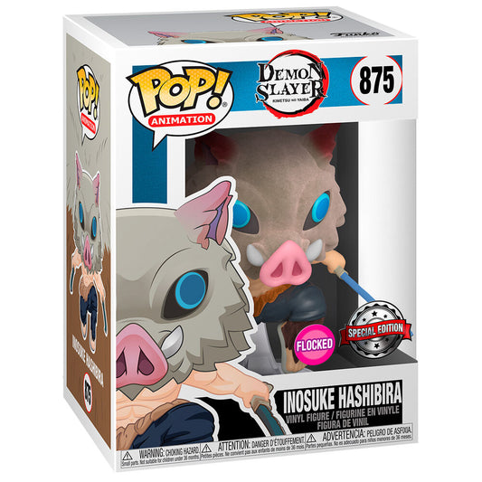 Demon Slayer - POP! Inosuke Hashibira *Flocked* *Pré-Venda*