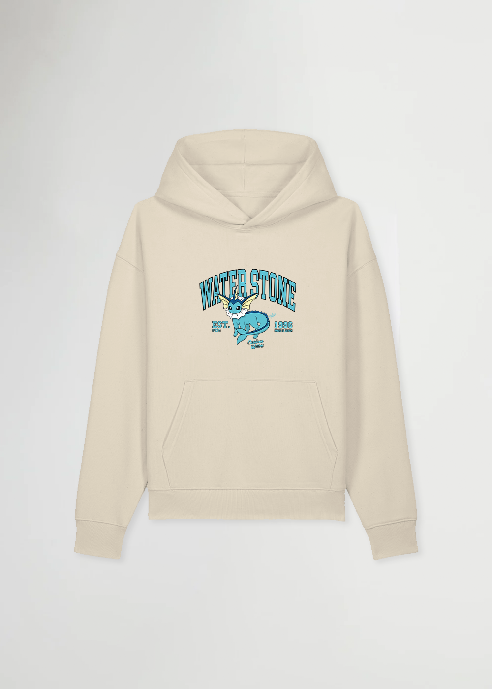 MADE IN JAPAN - WATER STONE® OVERSIZED BEIGE HOODIE