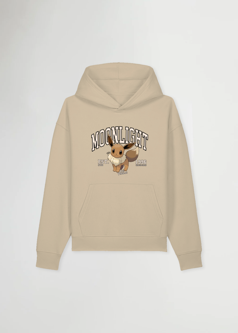 MADE IN JAPAN - MOONLIGHT® OVERSIZED BEIGE HOODIE