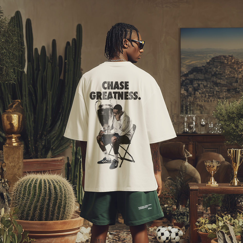 FOOTBALL ELEGANCE - CHASE GREATNESS® BEIGE TEE