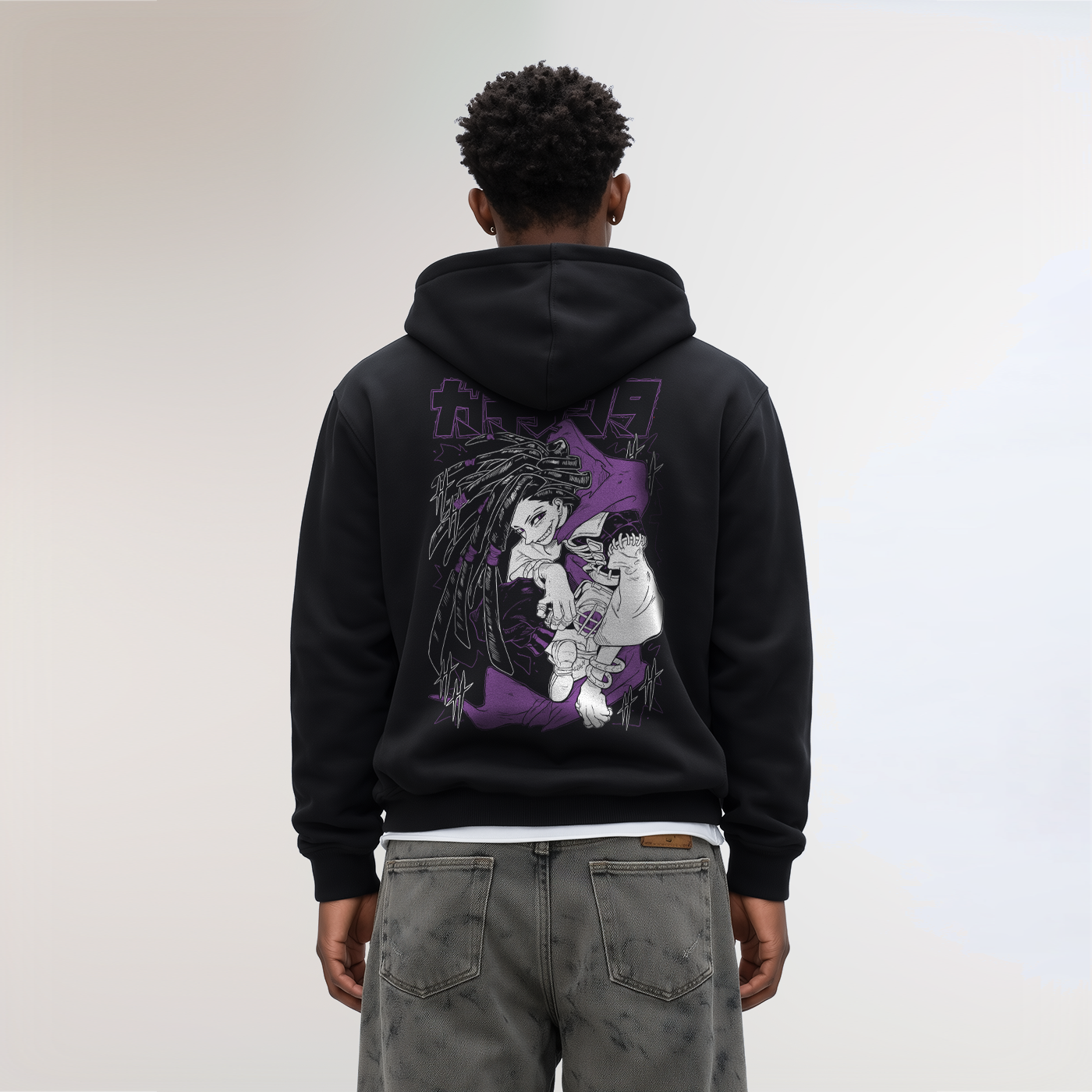 MADE IN JAPAN - JABBER® OVERSIZED BLACK HOODIE