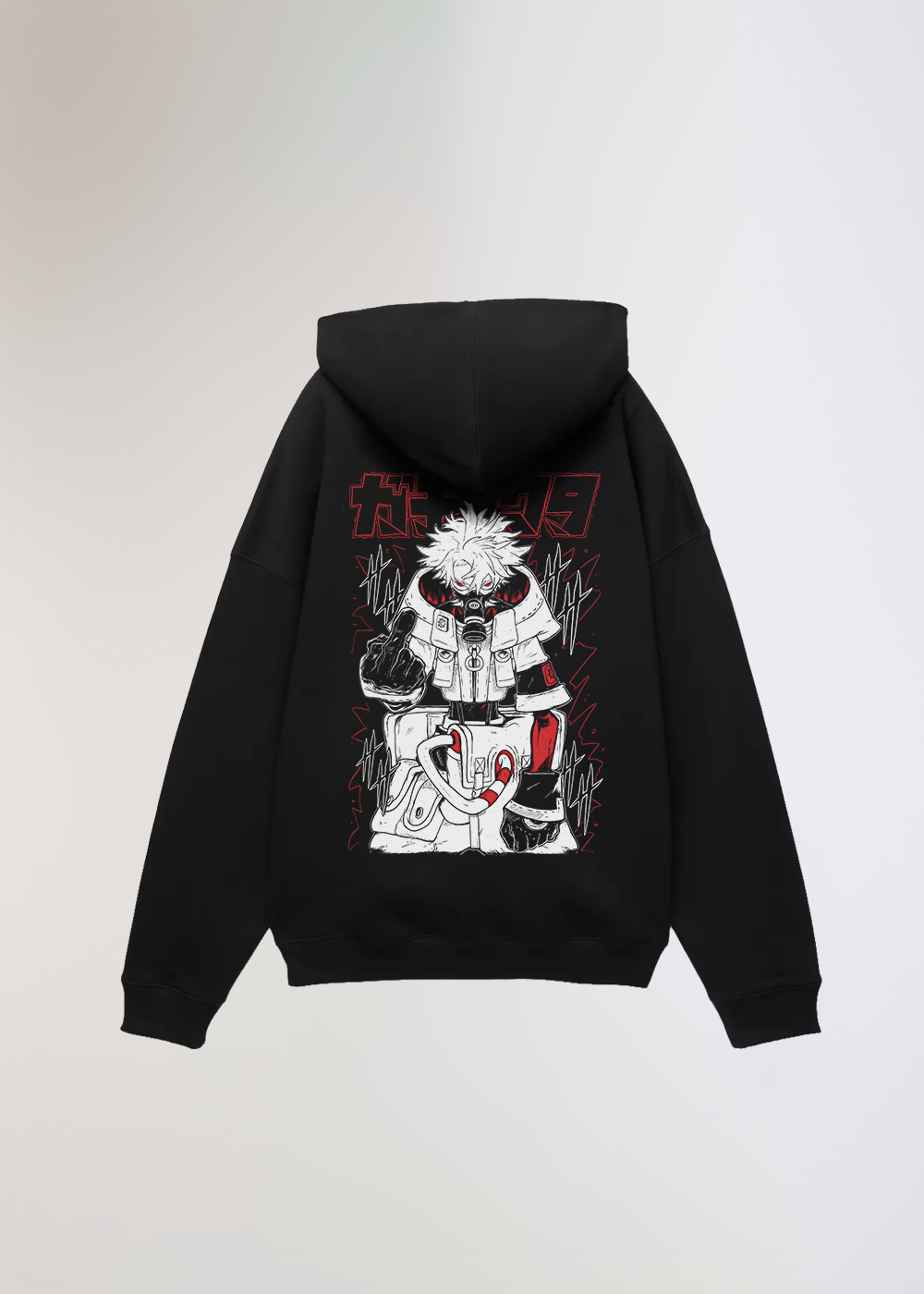 MADE IN JAPAN - RUDO® OVERSIZED BLACK HOODIE