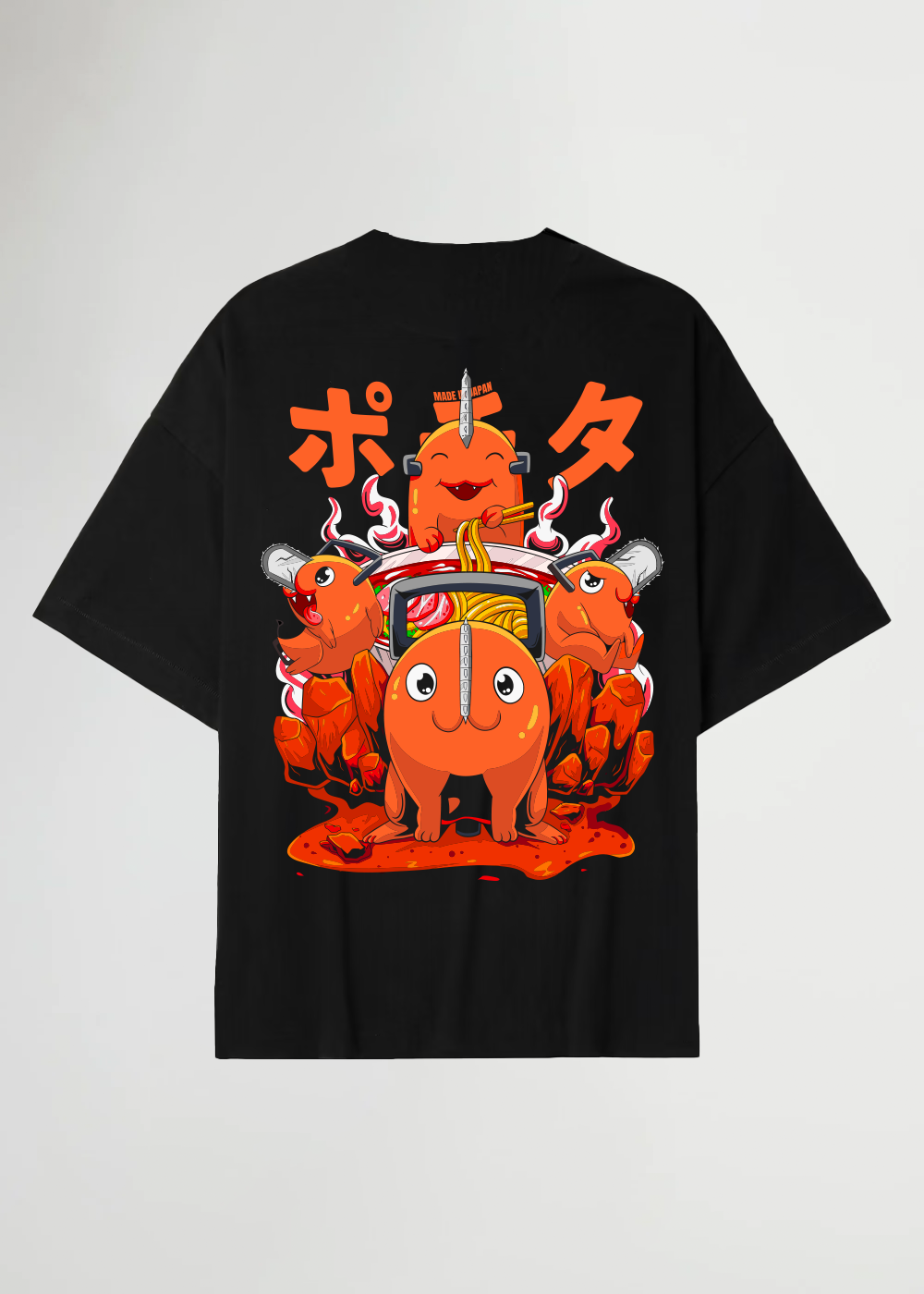 MADE IN JAPAN - POCHI® BLACK TEE