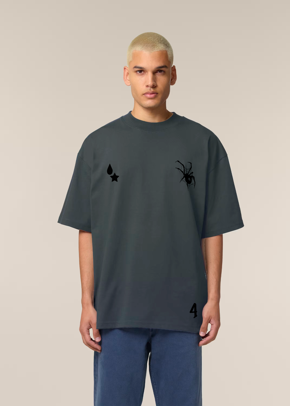 MADE IN JAPAN - JOKER® CHARCOAL TEE