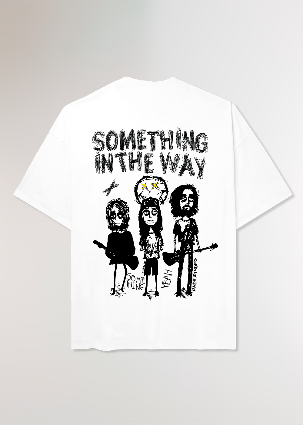 MADE STUDIOS - SOMETHING IN THE WAY® WHITE TEE *PRE-SALE*