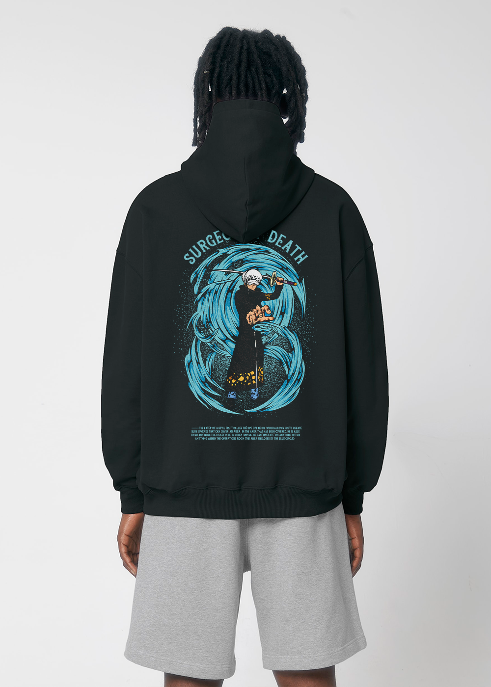 MADE IN JAPAN - SURGEON OF DEATH® OVERSIZE BLACK HOODIE