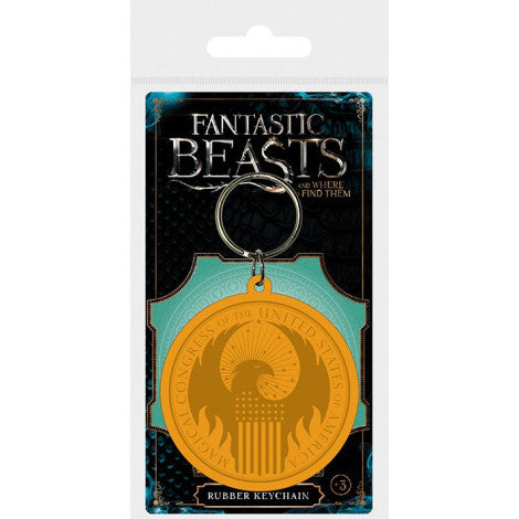 Fantastic Beasts - Porta-Chaves de Borracha