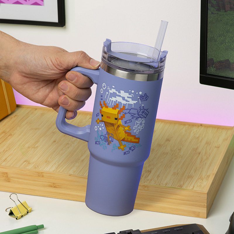 Minecraft - Copo Tumbler Axolotl