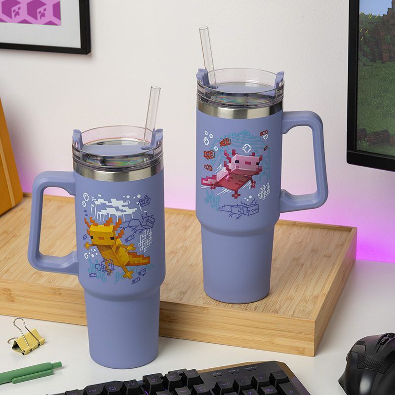Minecraft - Copo Tumbler Axolotl