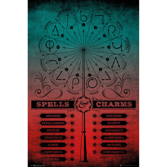 Harry Potter - Poster Feitiços e Encantamentos