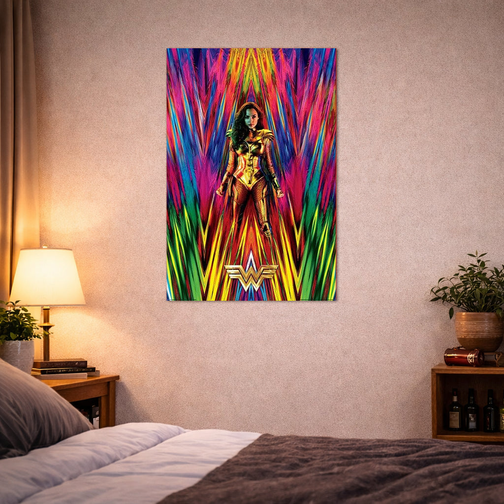 Mulher Maravilha - Poster Neon Static