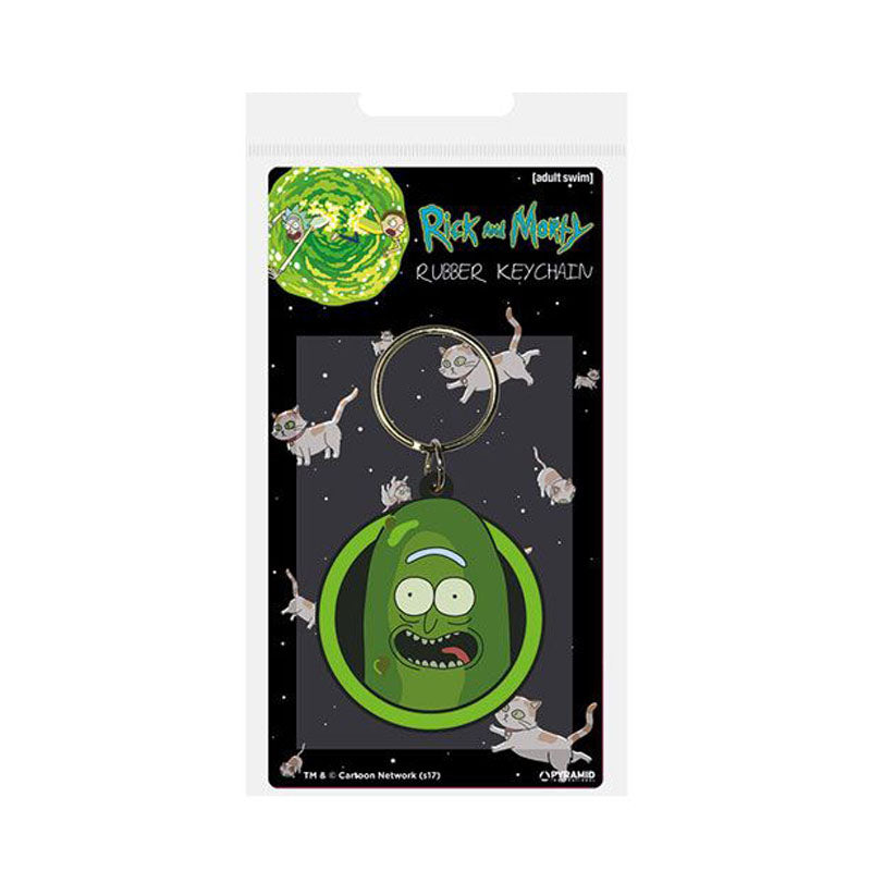 Rick and Morty - Porta-Chaves de Borracha Pickle Rick