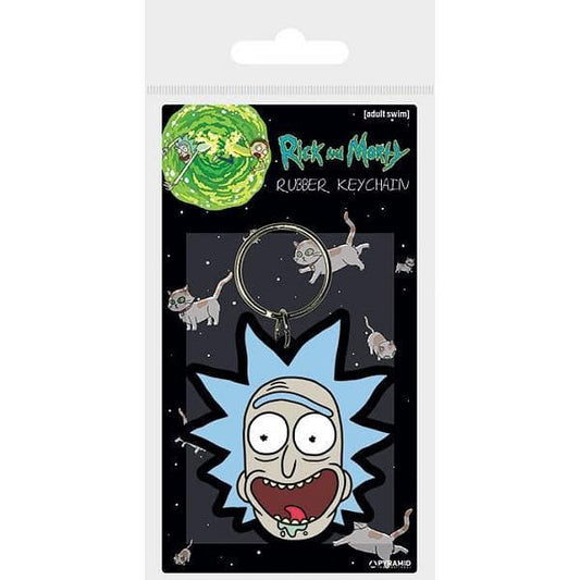 Rick And Morty - Porta-Chaves de Borracha Crazy Smile Popstore 
