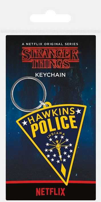 Stranger Things - Porta-Chaves de Borracha Hawkins Police