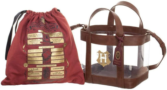 Harry Potter - Mala Hogwarts com bolsa transparente.